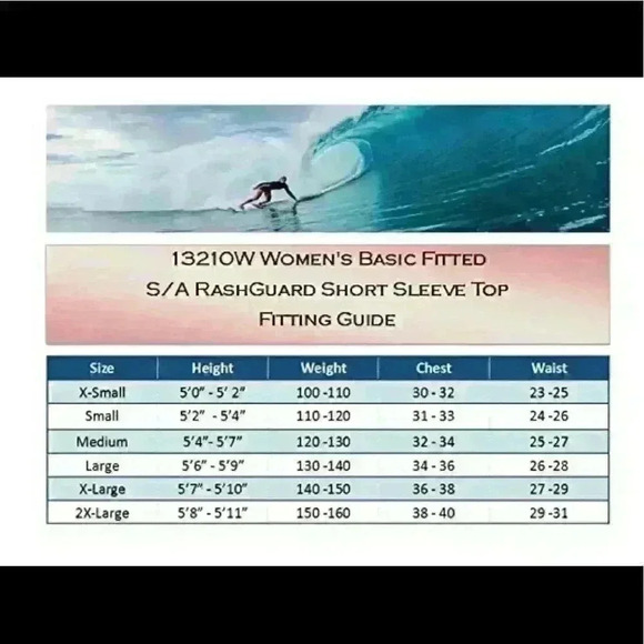 Women’s Body Glove Wetsuit Fitted Short-Sleeve Rash-guard - Picture 8 of 9